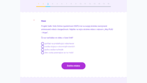 Ukážka IT‑Fitness testu – ďalšia otázka k online bezpečnosti s výberom jednej správnej odpovede.